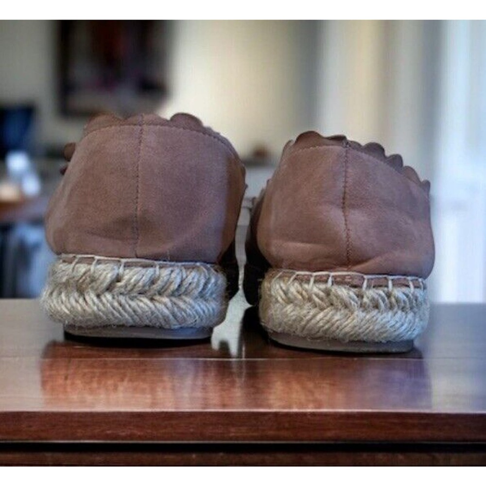 CROWN VINTAGE BRAE Espadrille Platform Slip On TAUPE Suede Size 10 - Picture 5 of 6